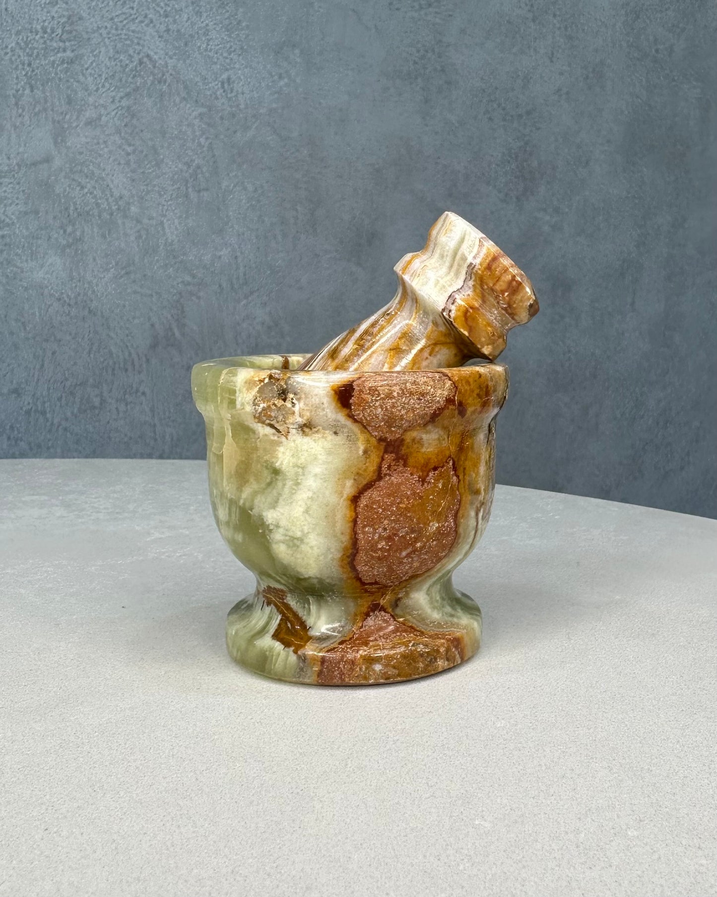 GREEN ONYX MORTAR & PESTLE 02