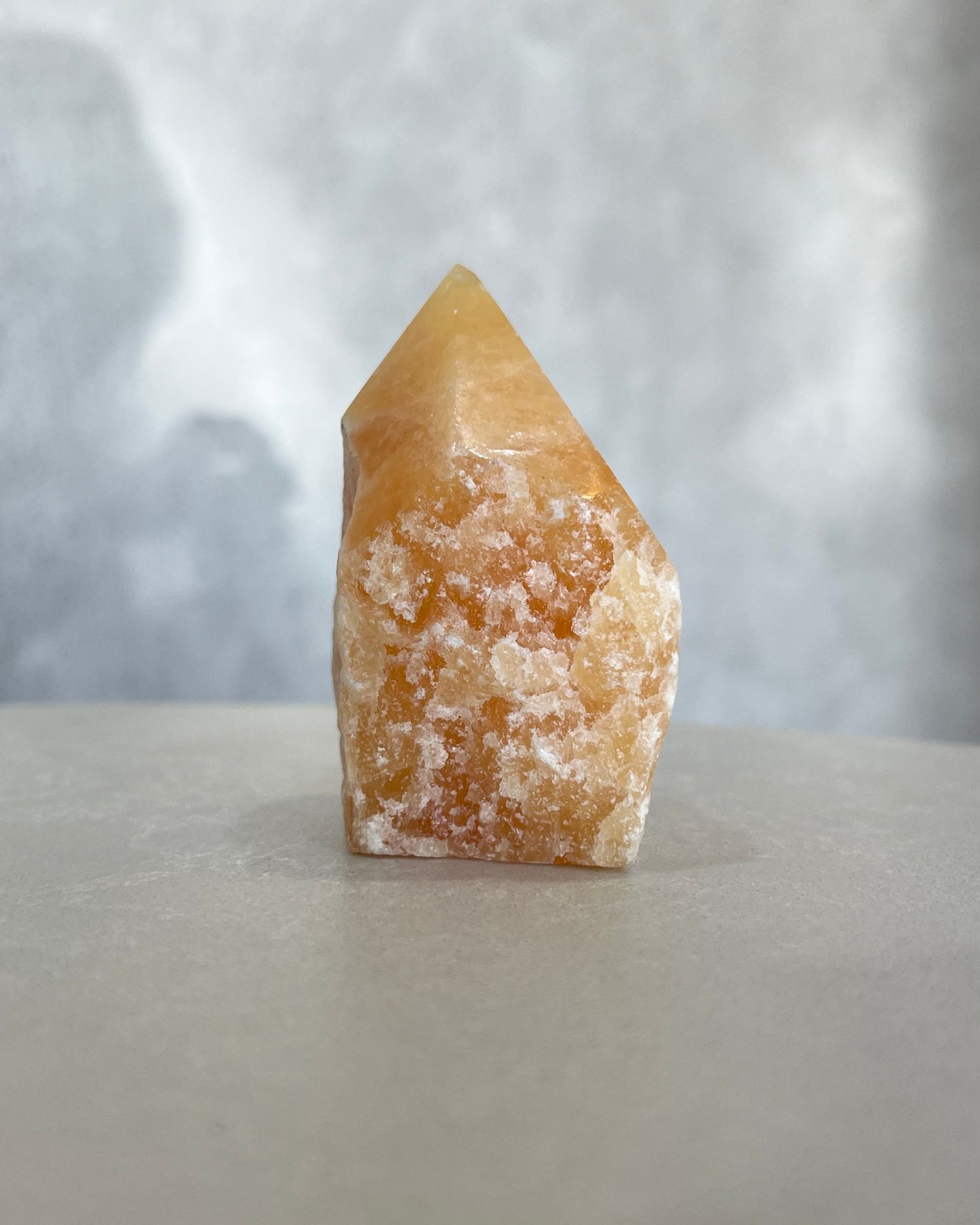 ORANGE CALCITE POINT 02