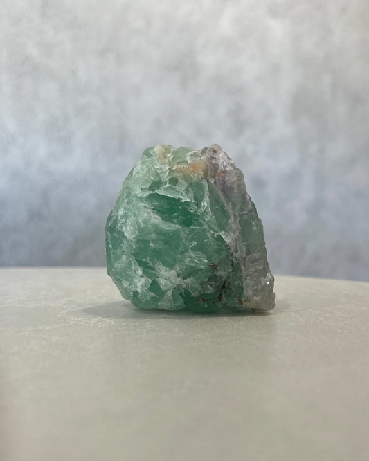 RAINBOW / GREEN FLUORITE RAW CHUNK 02