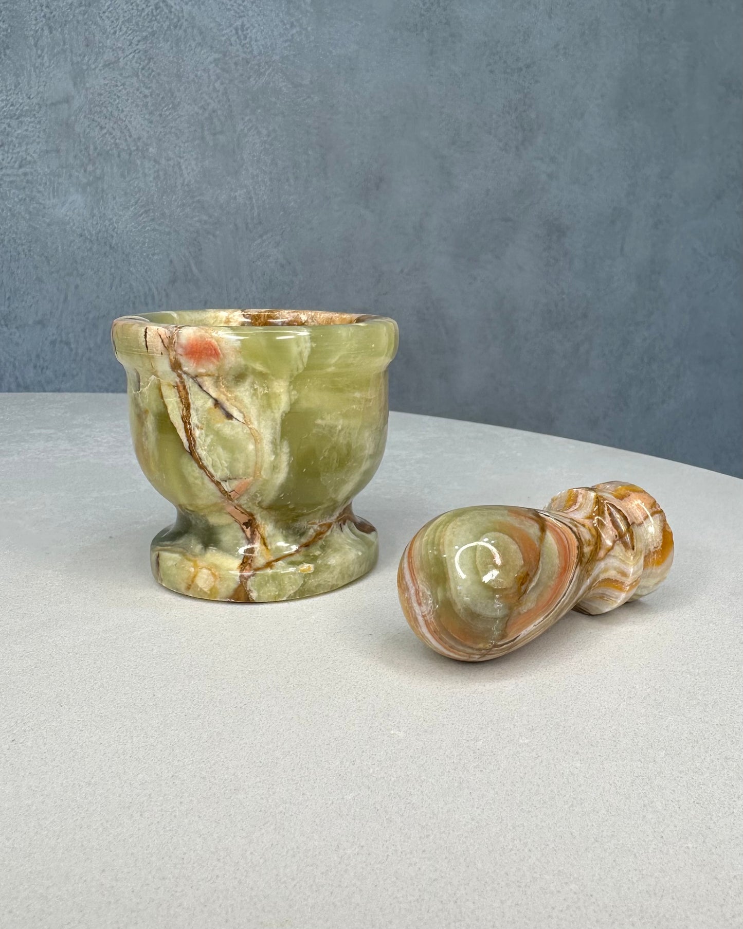 GREEN ONYX MORTAR & PESTLE 02