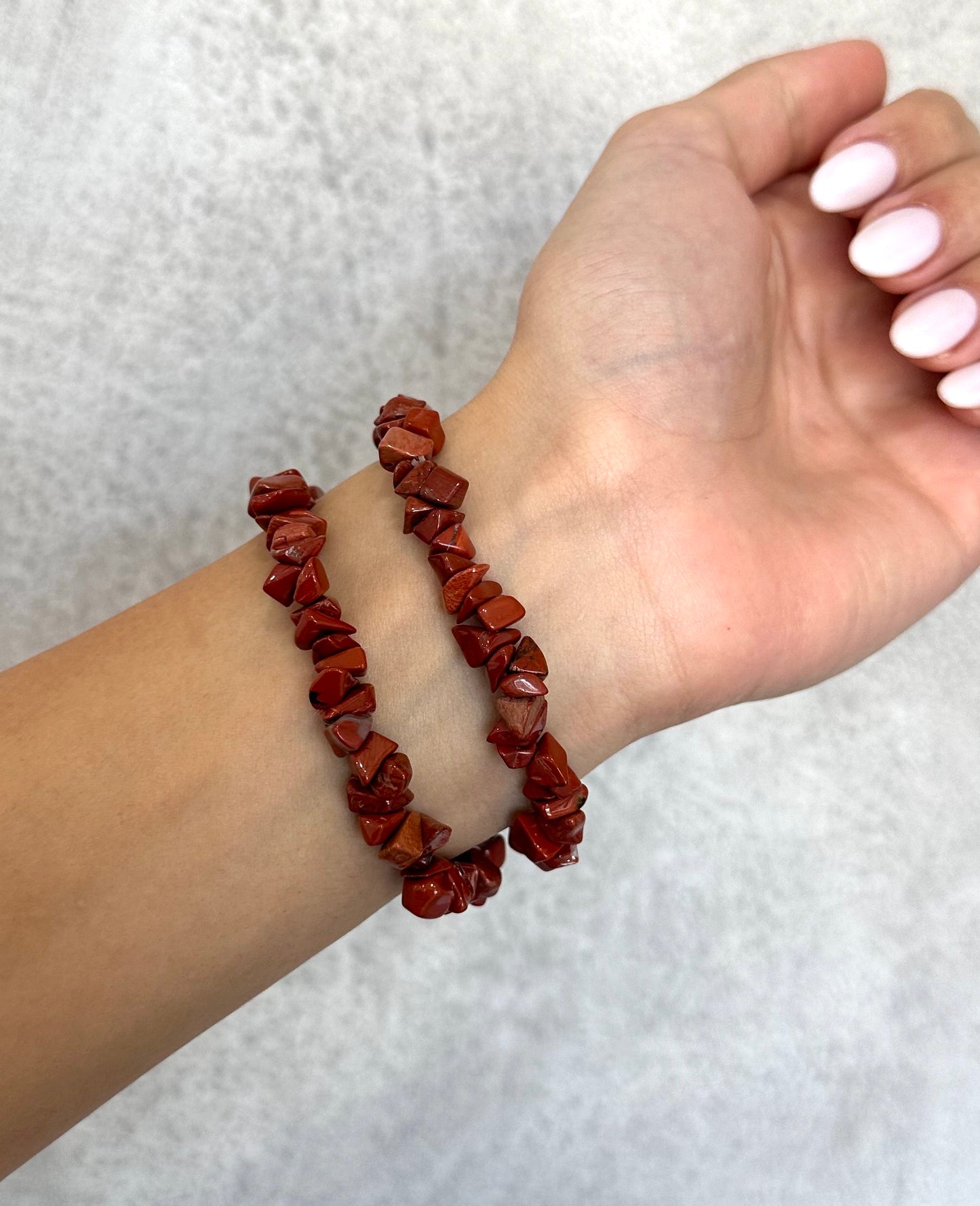 RED JASPER CHIPS BRACELET