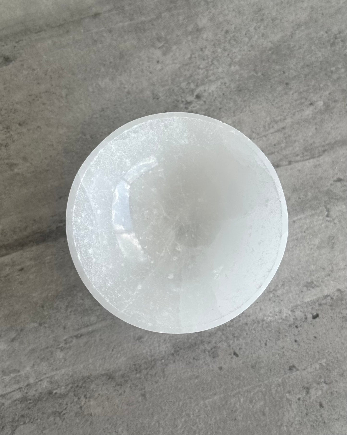 LARGE SELENITE CHARGING CIRCLE BOWL