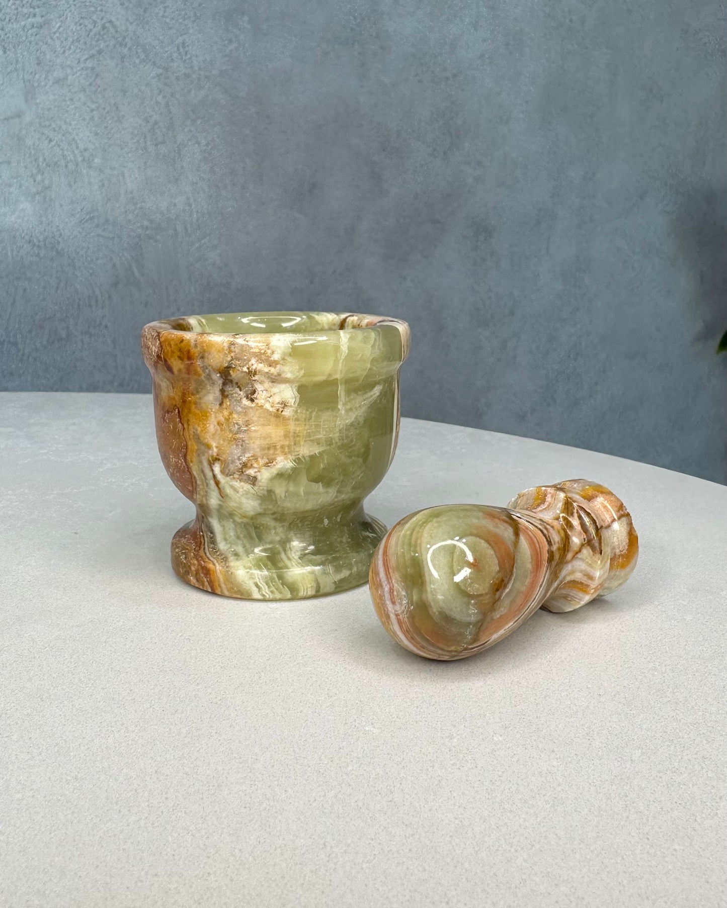 GREEN ONYX MORTAR & PESTLE 02