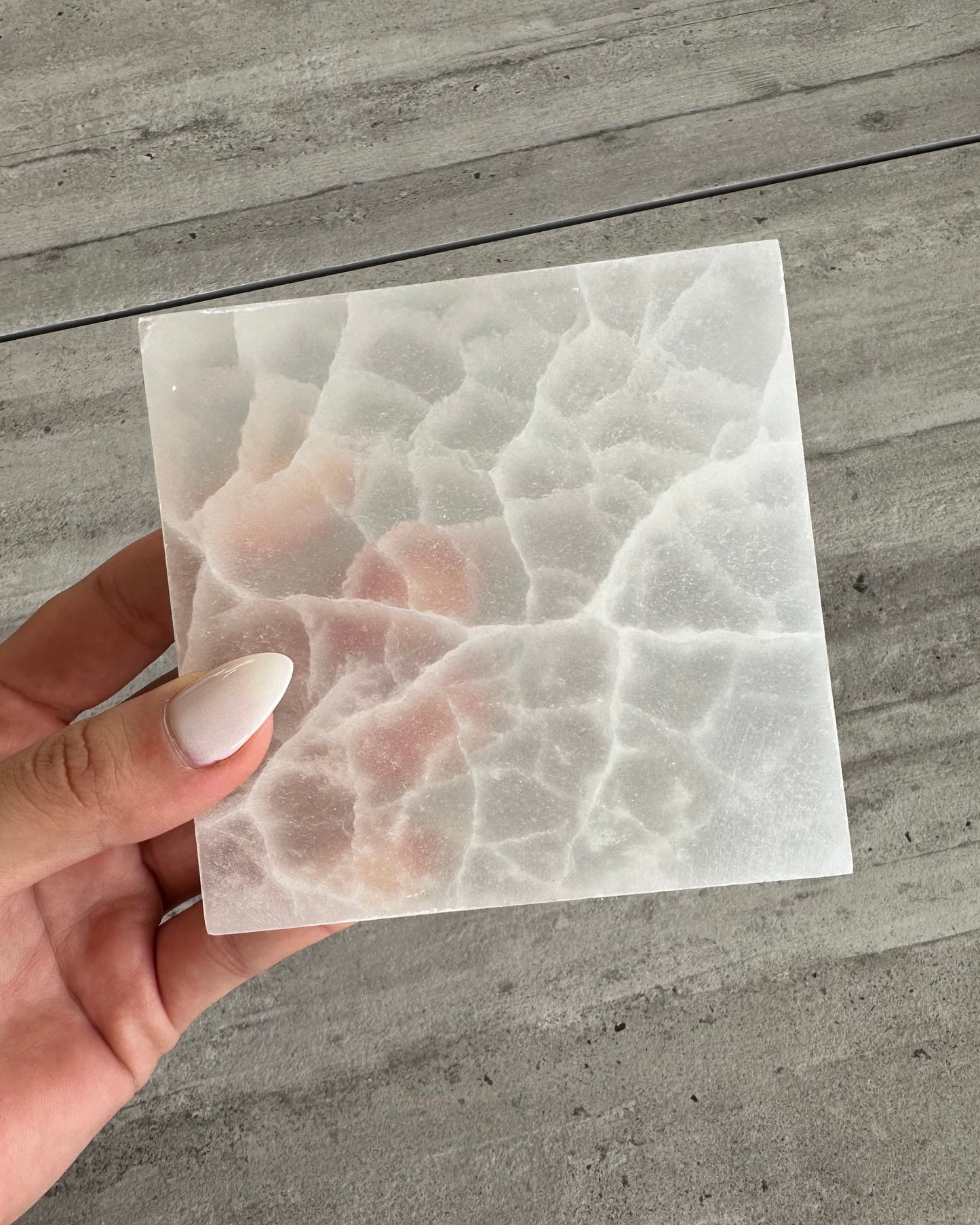 LARGE SELENITE CHARGING PLATE SQUARE