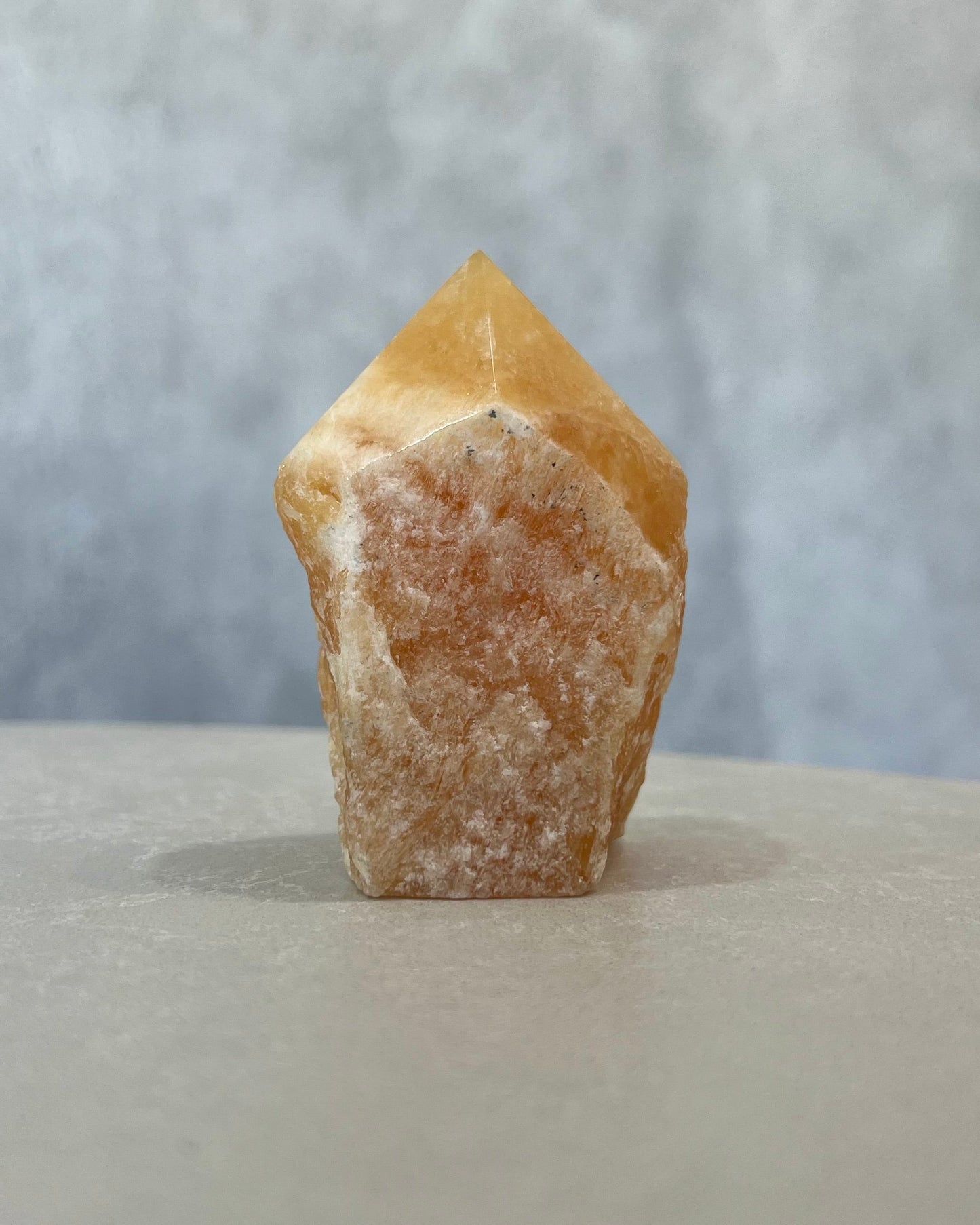 ORANGE CALCITE POINT 02