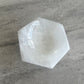 LARGE SELENITE CHARGING HEXAGON BOWL