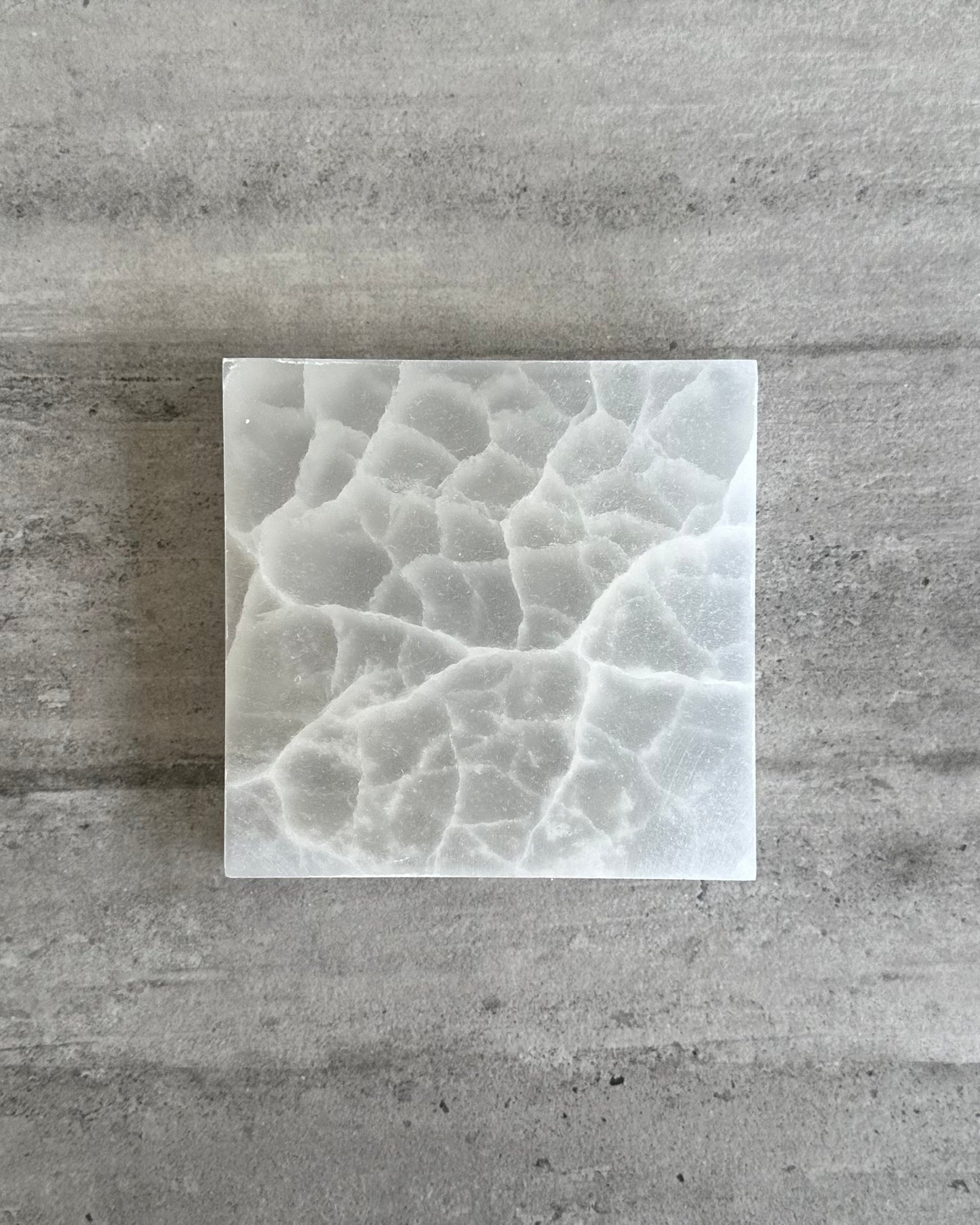 LARGE SELENITE CHARGING PLATE SQUARE