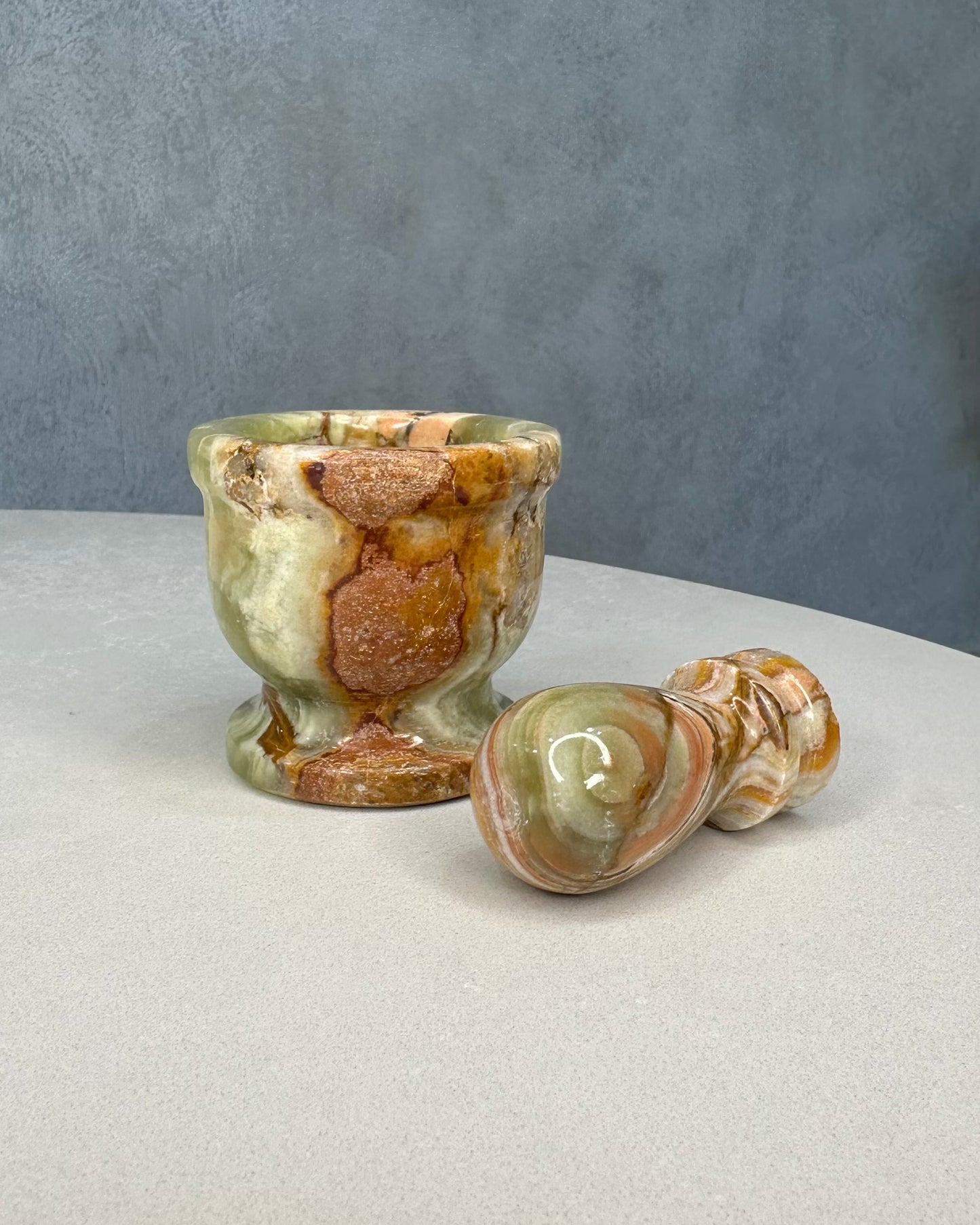 GREEN ONYX MORTAR & PESTLE 02