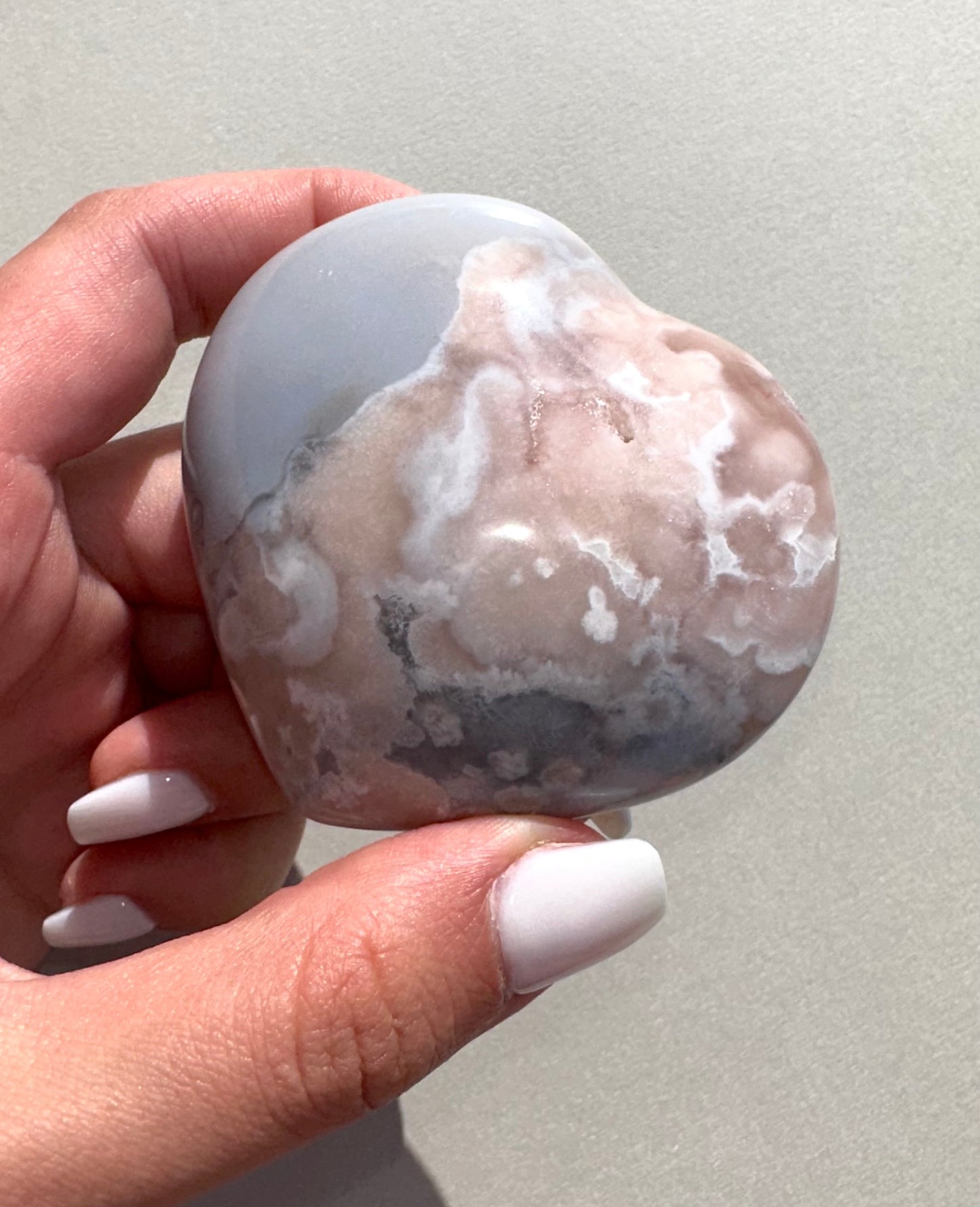 FLOWER AGATE HEART 01