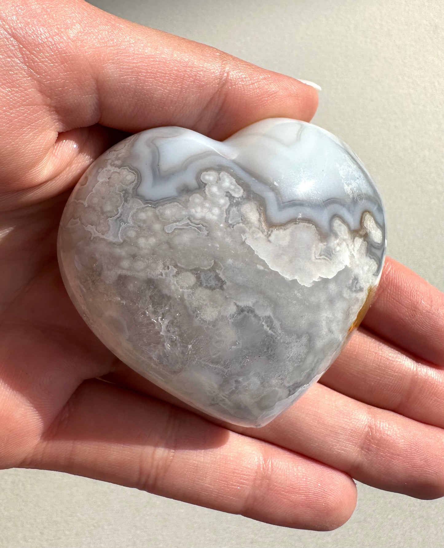 FLOWER AGATE HEART 02