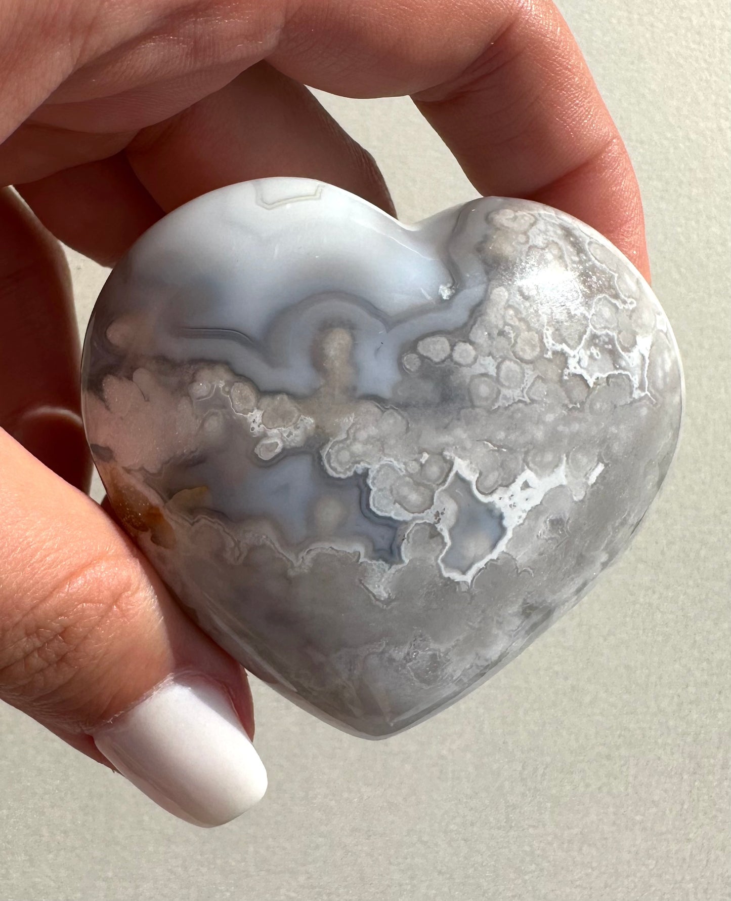 FLOWER AGATE HEART 02