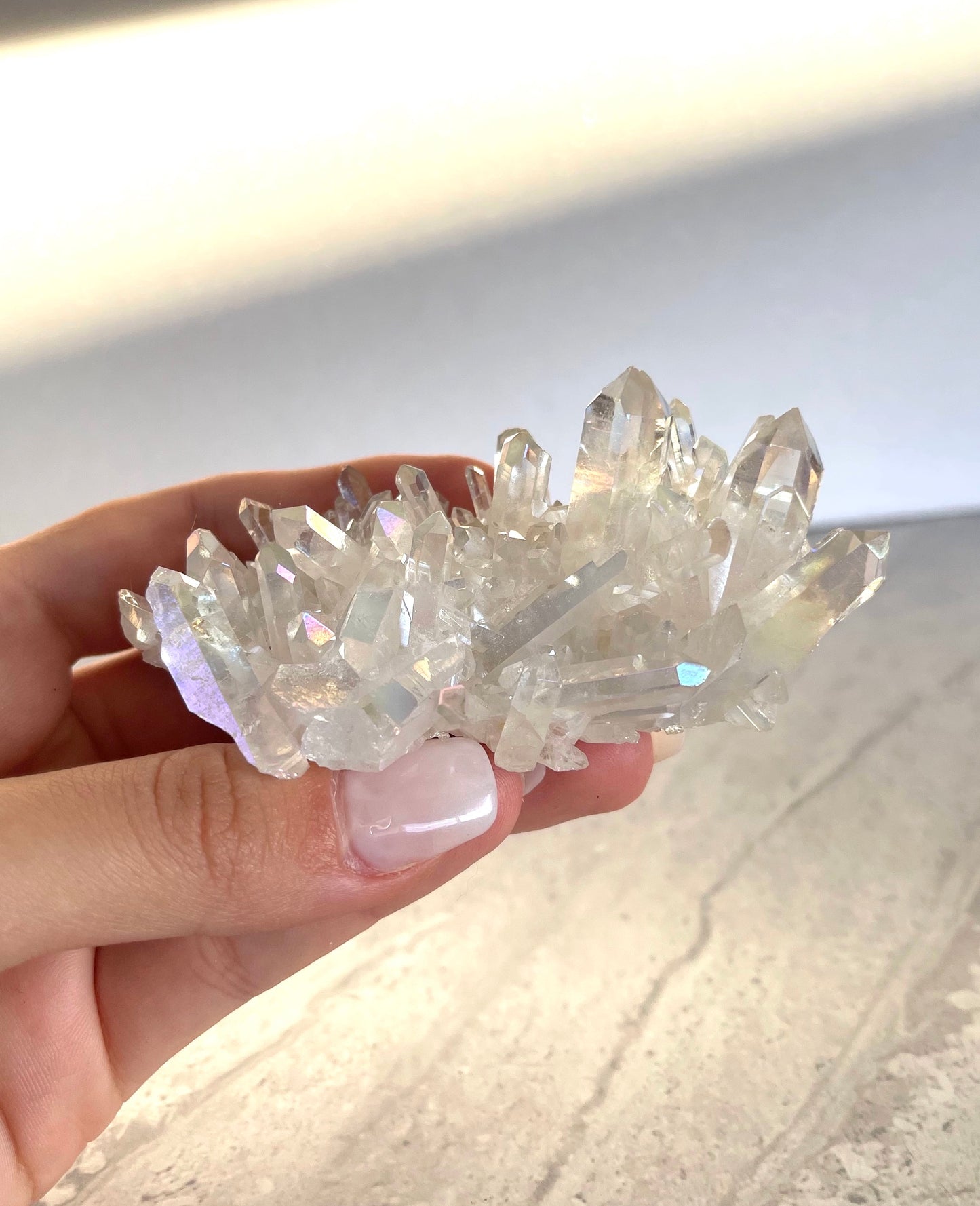 AURA CLUSTER CLEAR QUARTZ 01