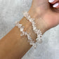 CLEAR QUARTZ CHIPS BRACELET