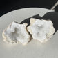 XL CLEAR QUARTZ GEODE CAVES PAIR 03