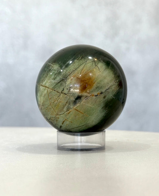 GREEN JASPER SPHERE 01