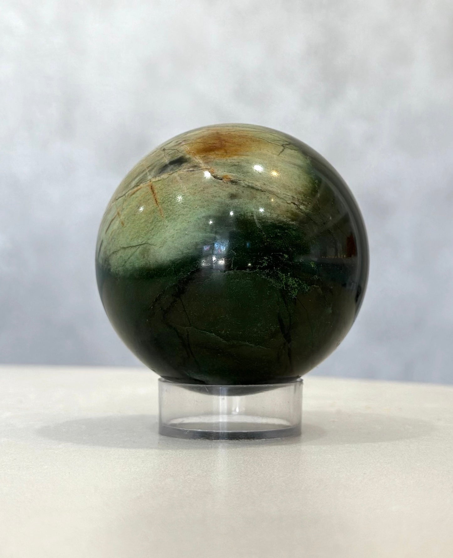 GREEN JASPER SPHERE 01