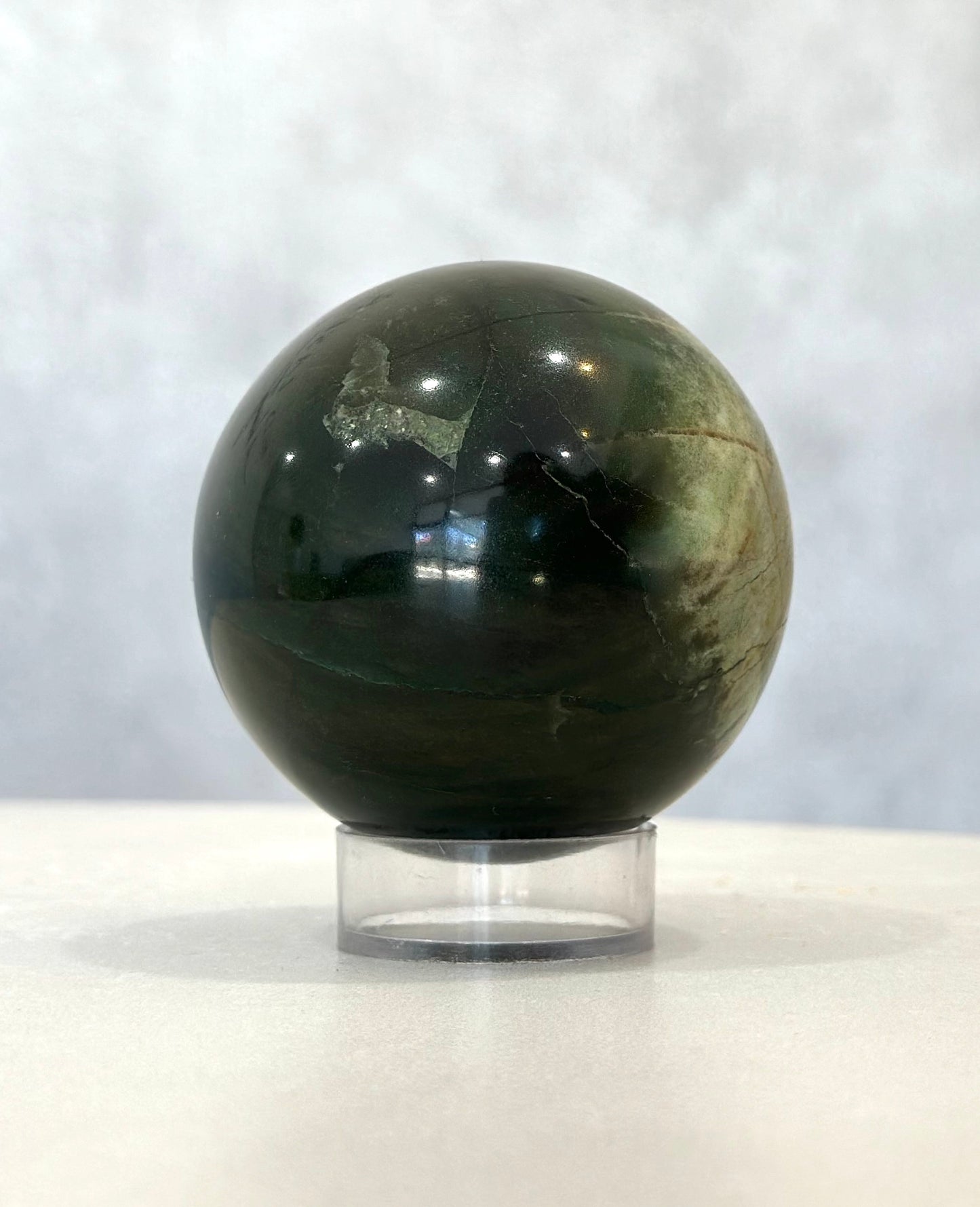 GREEN JASPER SPHERE 01