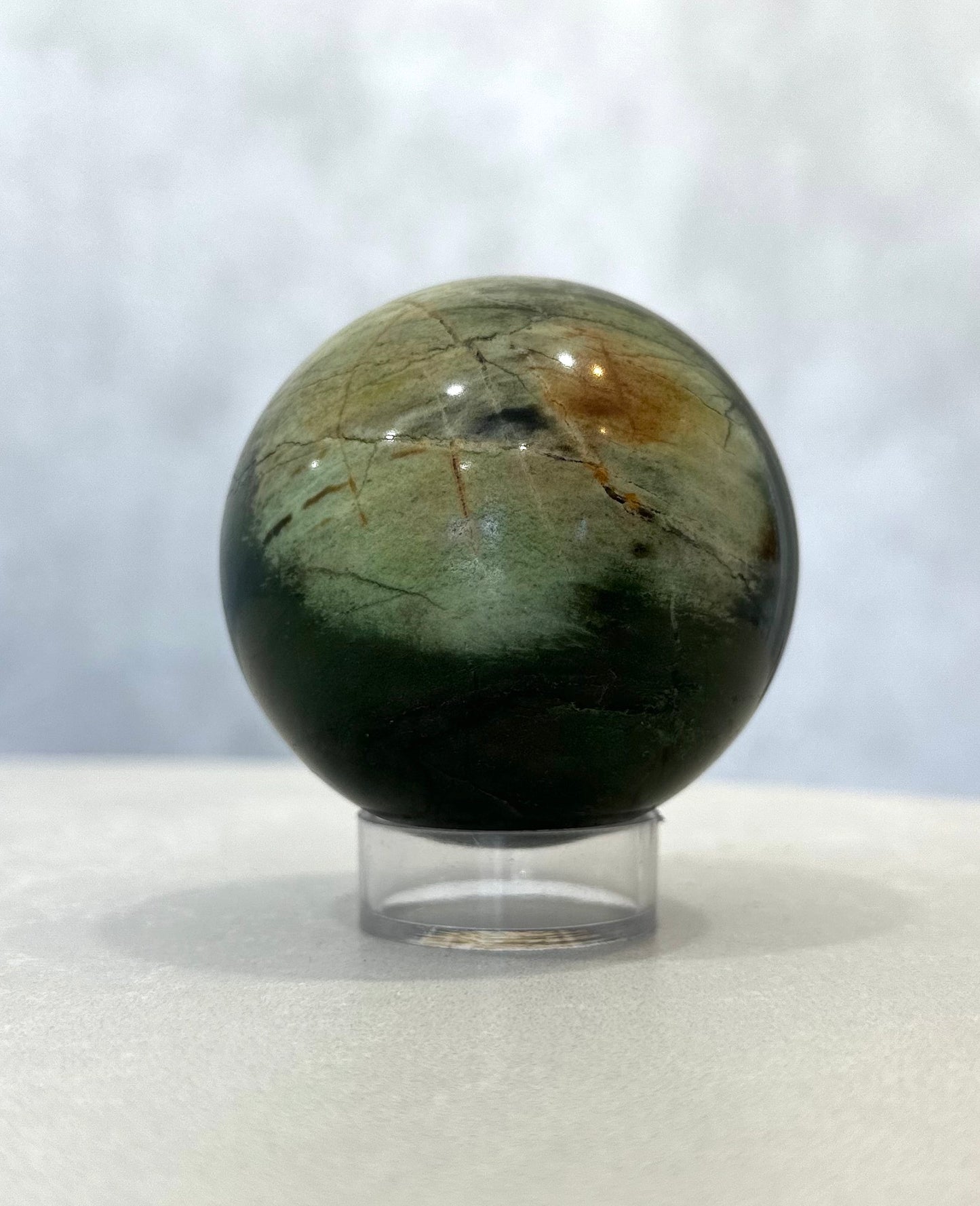 GREEN JASPER SPHERE 01