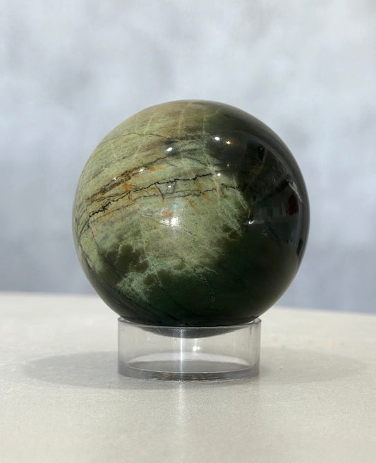 GREEN JASPER SPHERE 02