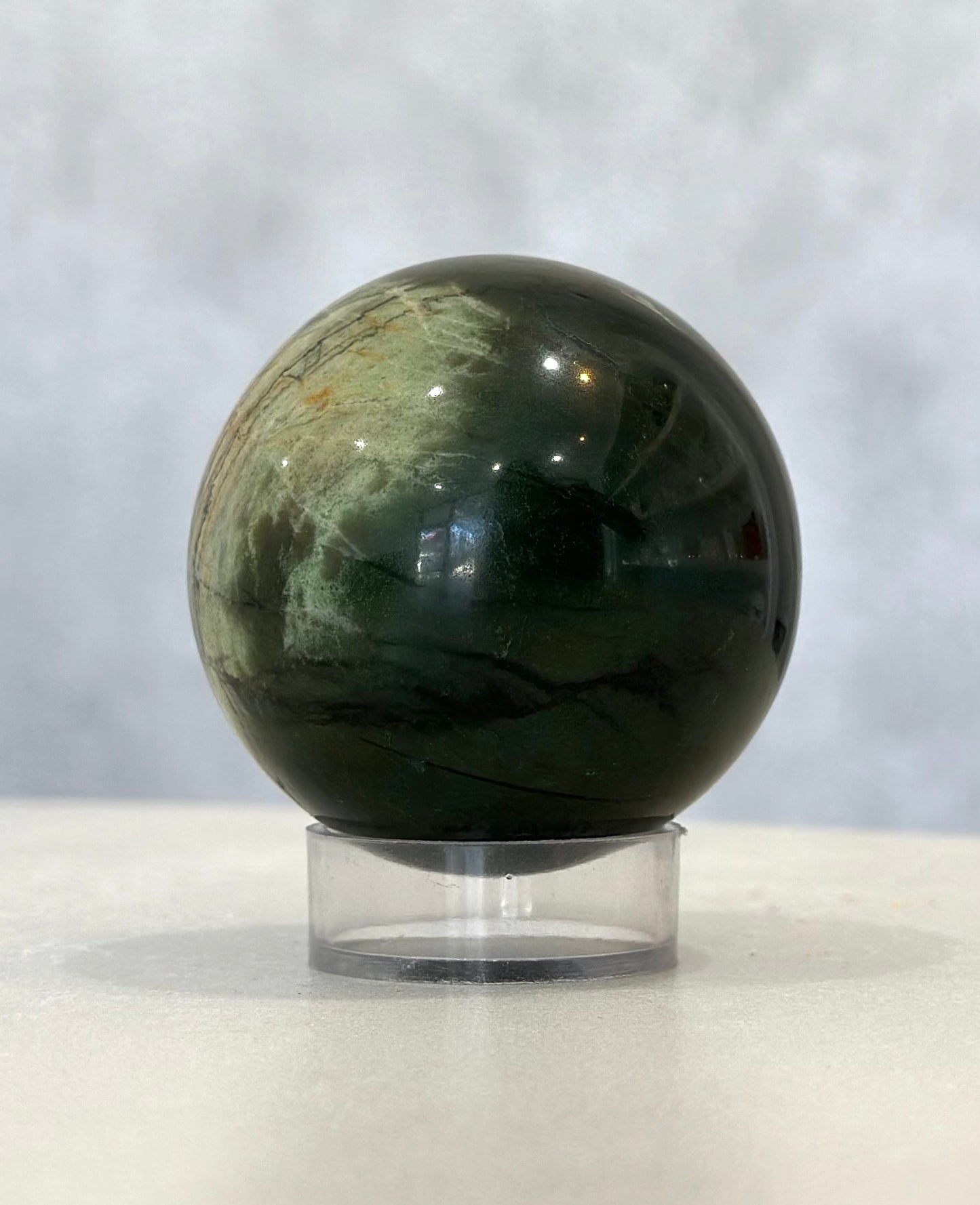 GREEN JASPER SPHERE 02