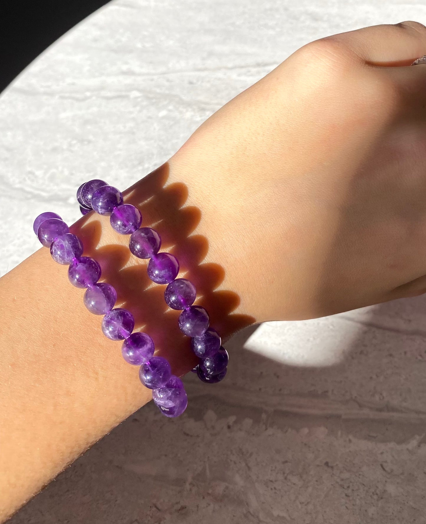 AMETHYST BEADS BRACELET