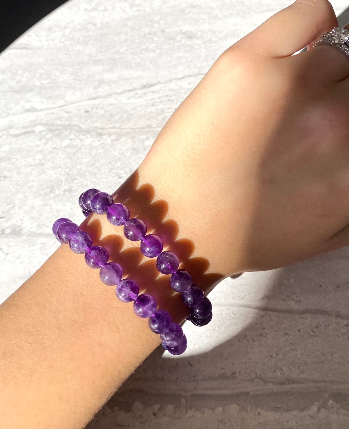 AMETHYST BEADS BRACELET