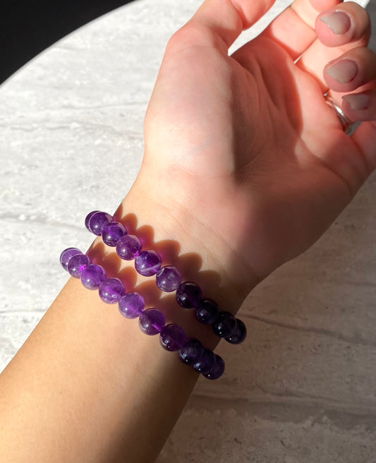 AMETHYST BEADS BRACELET