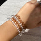 CLEAR QUARTZ BEADS BRACELET