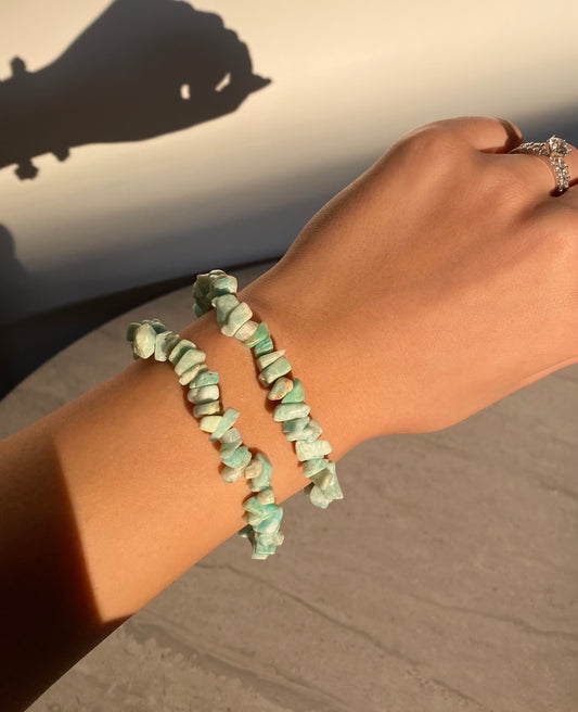 AMAZONITE CHIPS BRACELET