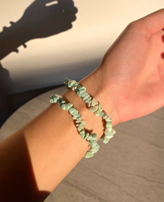 AMAZONITE CHIPS BRACELET