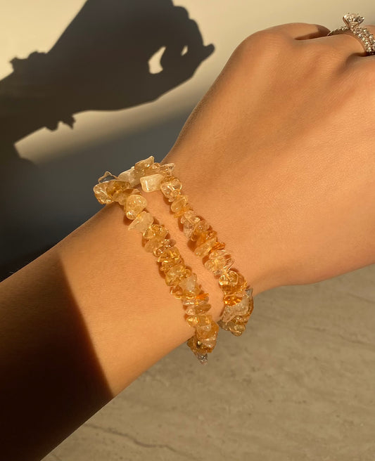 CITRINE CHIPS BRACELET