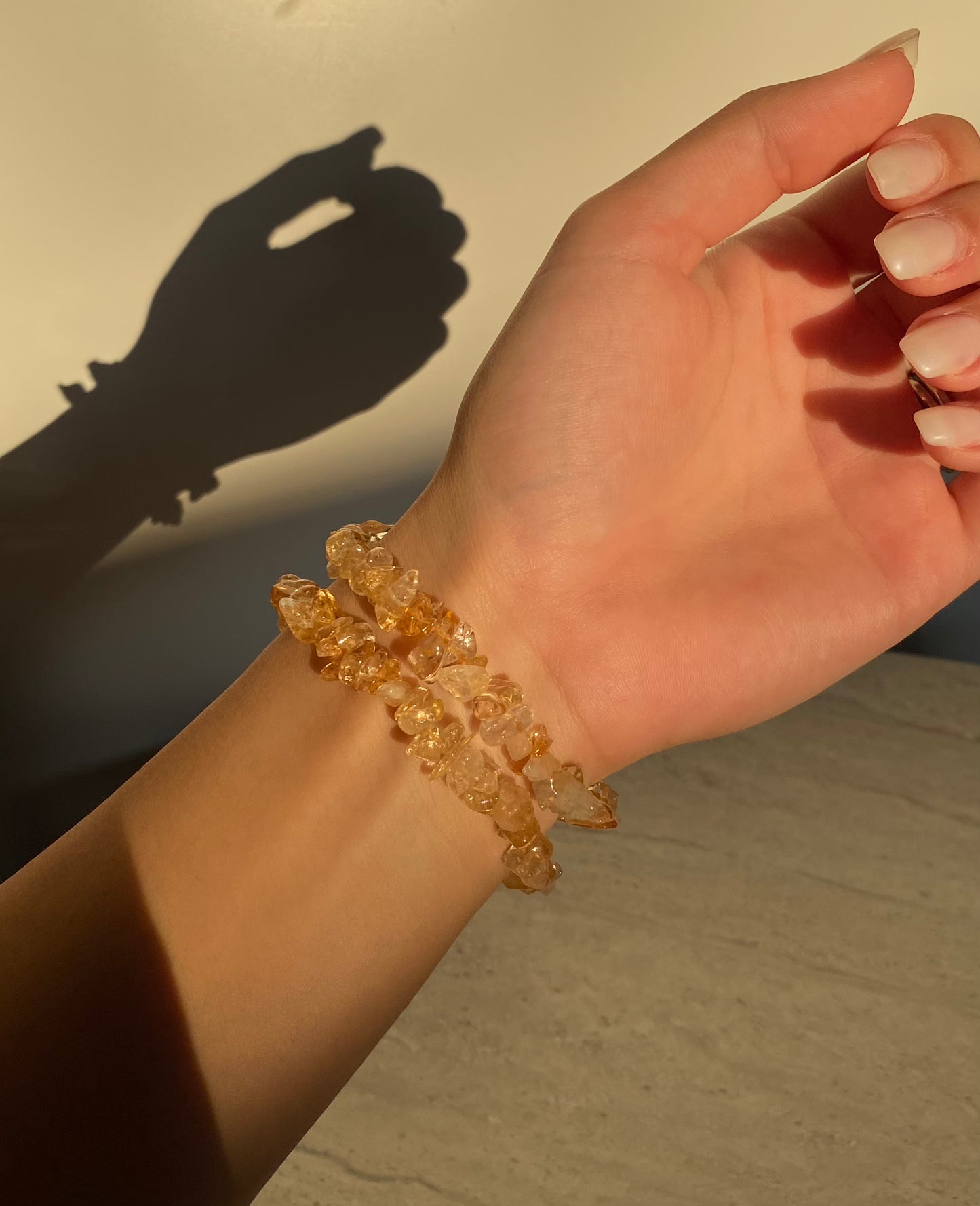 CITRINE CHIPS BRACELET