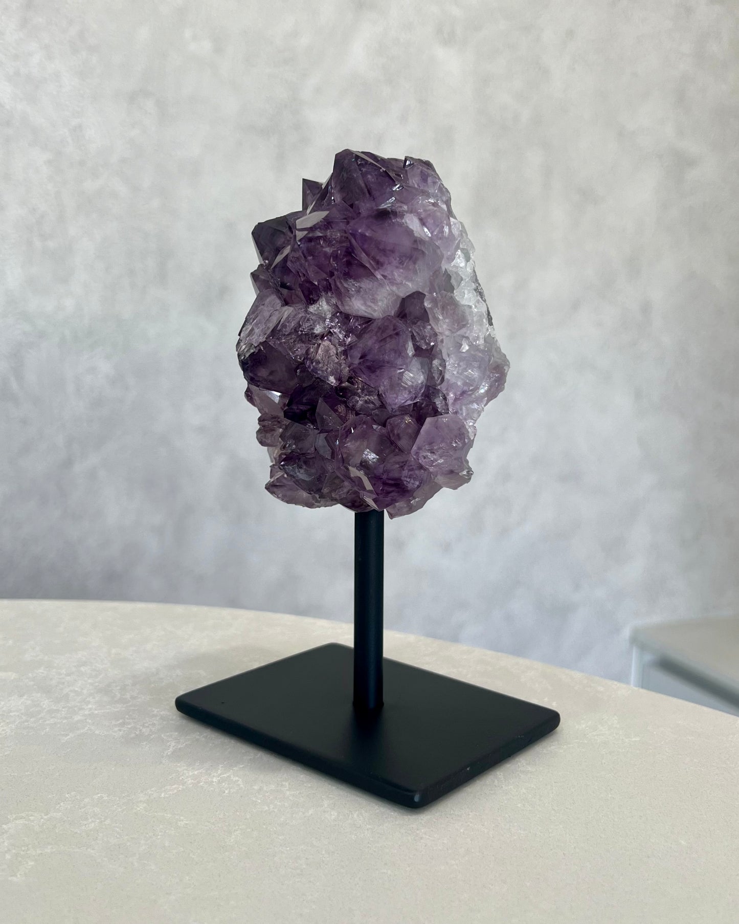 AMETHYST CLUSTER ON STAND 02