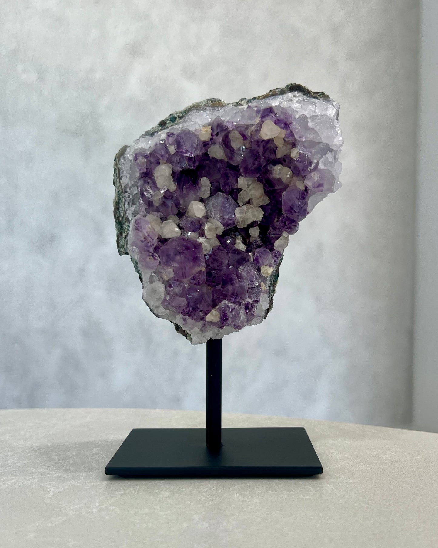 AMETHYST CLUSTER ON STAND 03