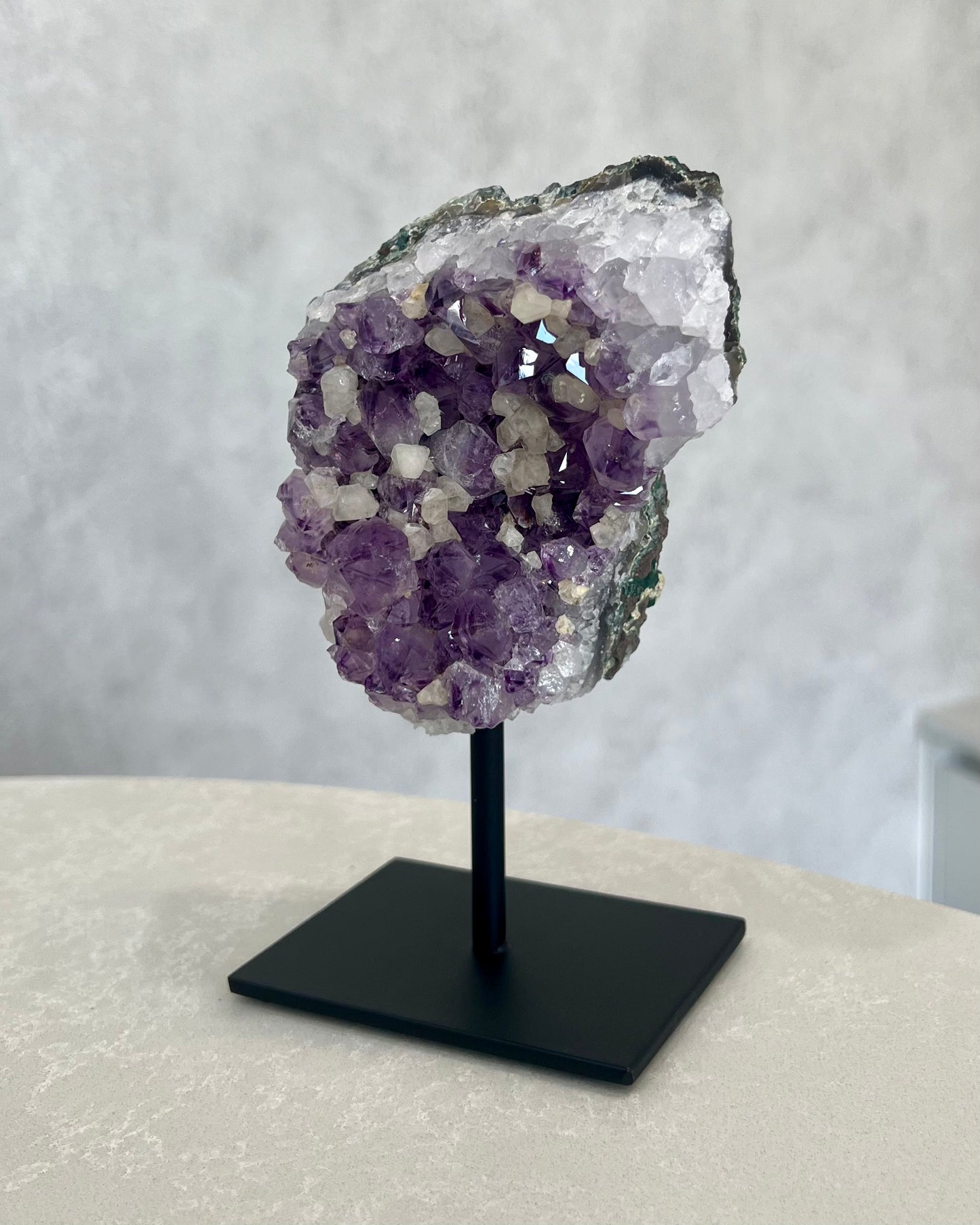 AMETHYST CLUSTER ON STAND 03