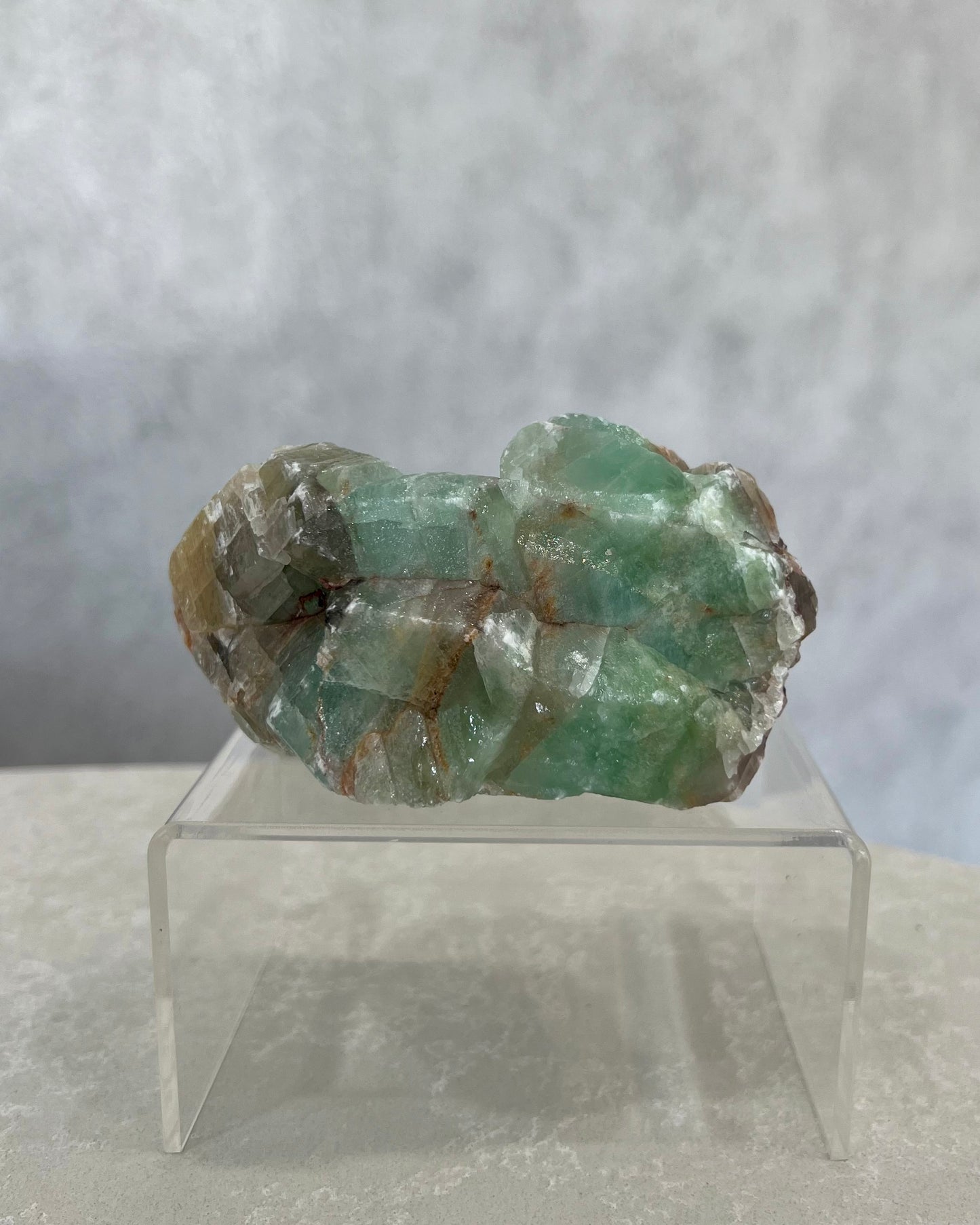 GREEN CALCITE RAW CHUNK 01