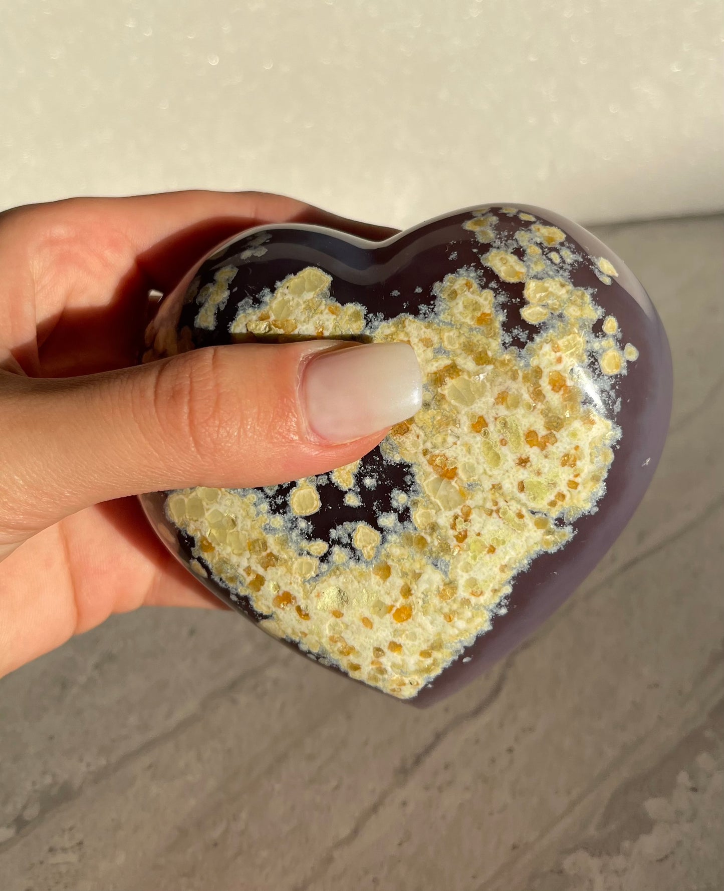 AGATE DRUZY HEART 01