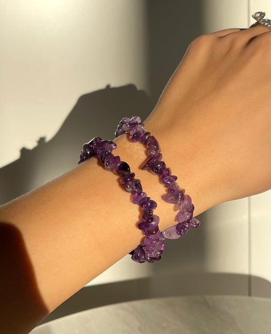 AMETHYST CHIPS BRACELET