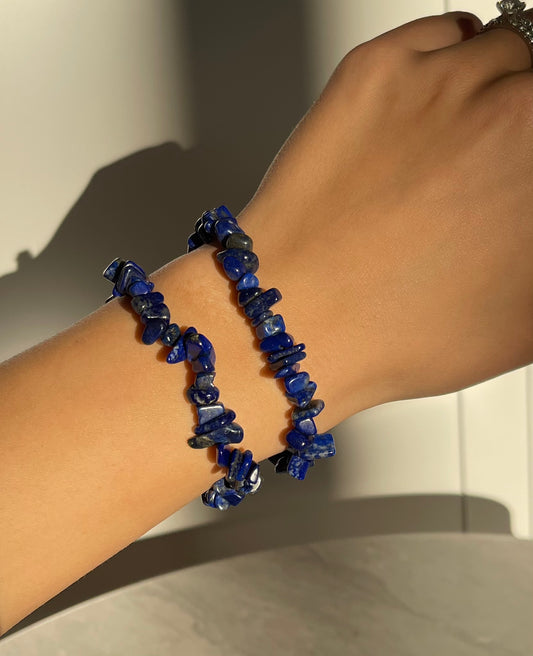 LAPIS LAZULI CHIPS BRACELET