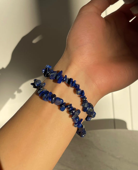 LAPIS LAZULI CHIPS BRACELET