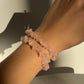 ROSE QUARTZ CHIPS BRACELET