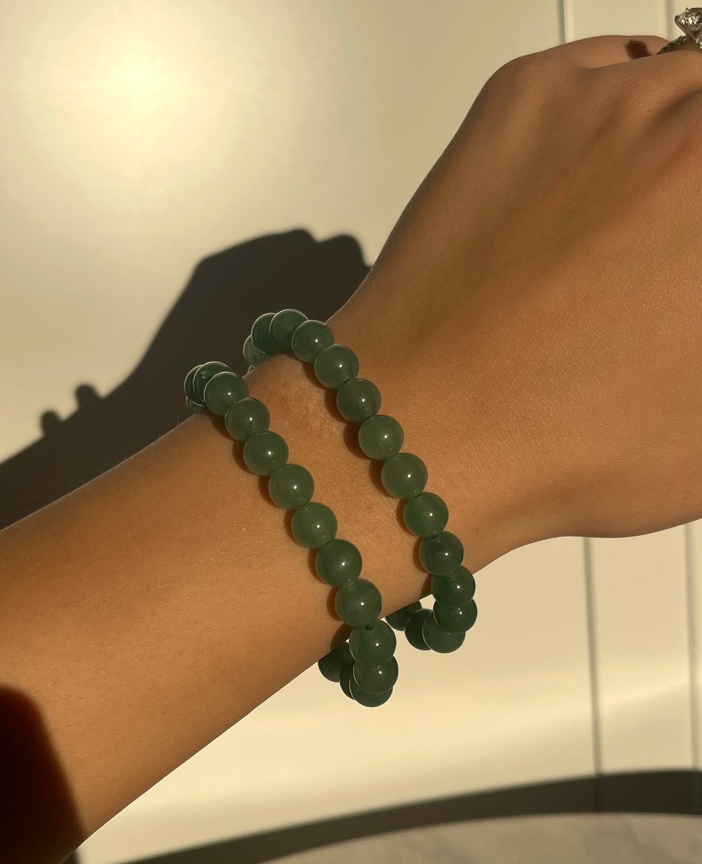 GREEN AVENTURINE BEADS BRACELET