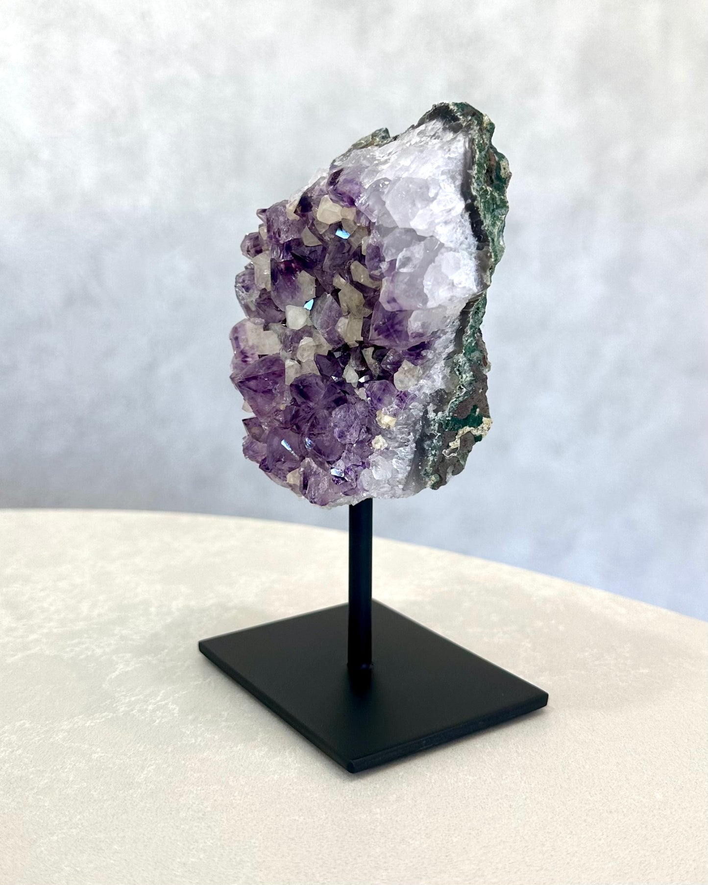 AMETHYST CLUSTER ON STAND 03