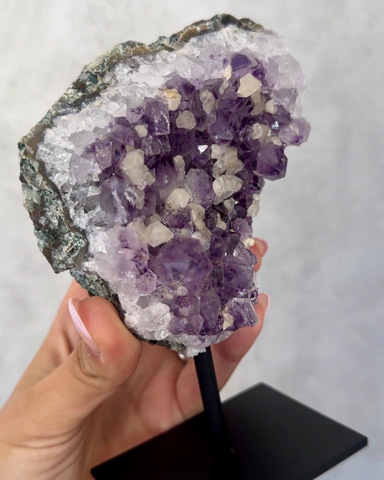 AMETHYST CLUSTER ON STAND 03