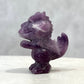 LEPIDOLITE DINOSAUR CARVING