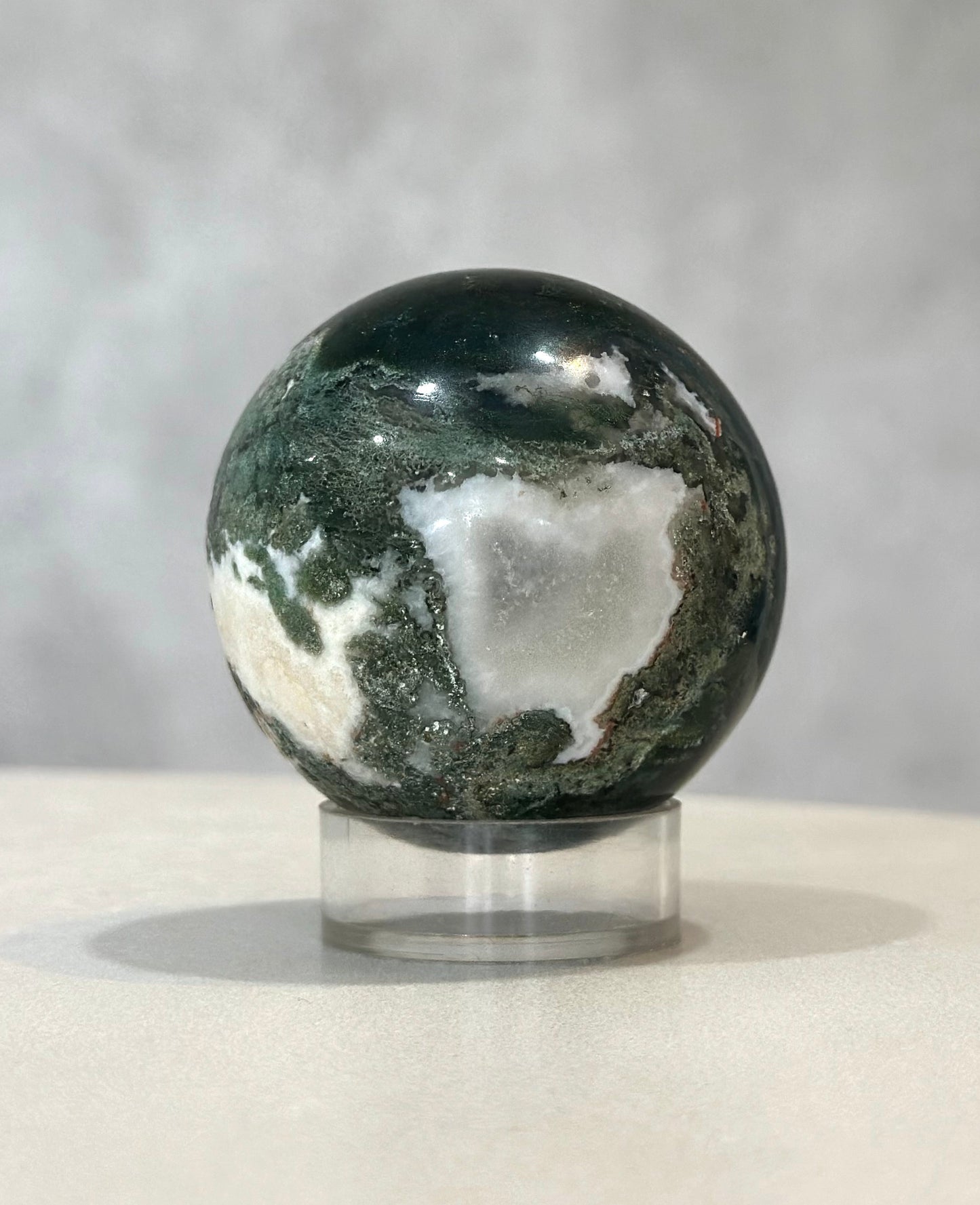 MOSS AGATE SPHERE 01