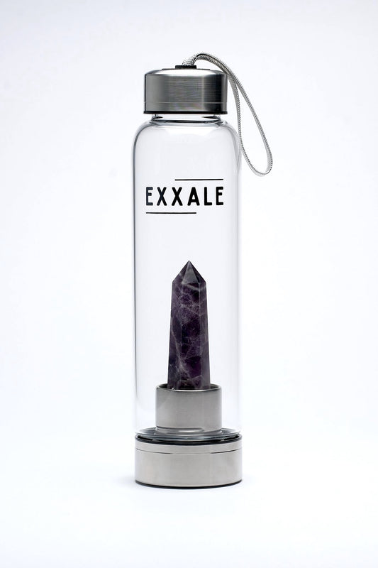 CHEVRON AMETHYST • CRYSTAL WATER BOTTLE