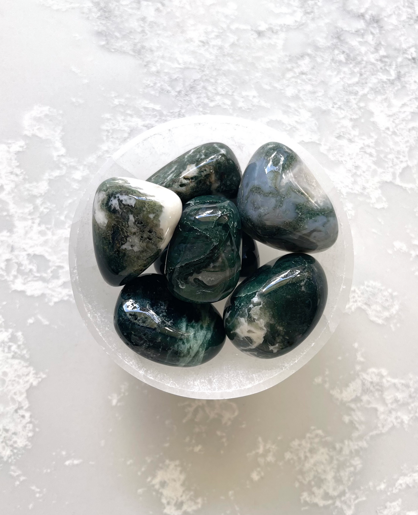 MOSS AGATE TUMBLE